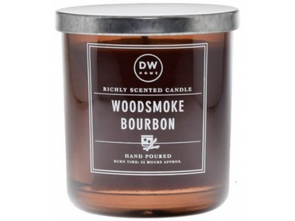 Vonná svíčka - Woodsmoke Bourbon - Bourbon, Dřevěný kouř Svíčky Vonné svíčky