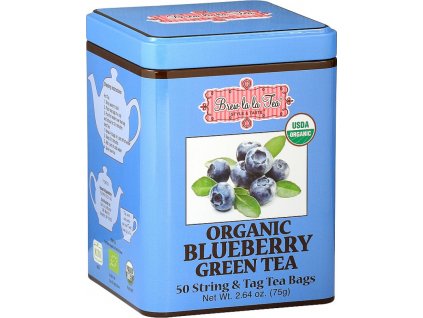 Bio Zelený čaj aromatizovaný 50x1,5g - Blueberry Čaje, Byliny Zelené čaje