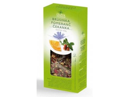 Bylinný čaj 50g - Čistící - Brusinka, Pomeranč, Čekanka Čaje, Byliny Bylinné čaje
