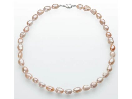 Náhrdelník 47cm - Perly nepravidelné fialové Šperky Korál, Perly, Mušle