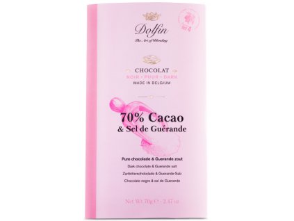 Čokoláda 70g - Hořká 70%, Mořská sůl Delikatesy Čokoláda