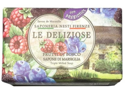 Mýdlo Le Diliziose 150g - Frutti di Bosco Kosmetika Přírodní mýdla