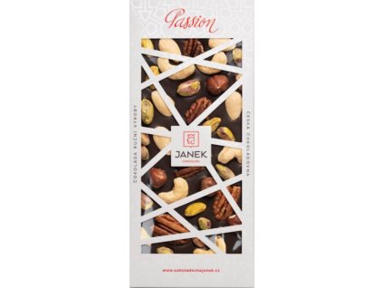 Čokoláda Passion 120g - Hořká 72%, Ořechy Delikatesy Čokoláda