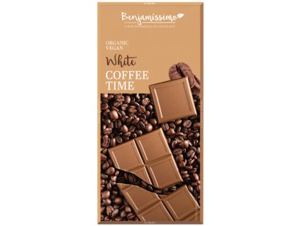 Bio čokoláda bez cukru 70g - Bílá 34%, Coffee Delikatesy Čokoláda