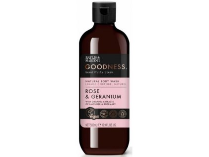 Sprchový gel 500 ml - Rose, Geranium Kosmetika Koupelová kosmetika