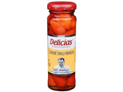 Červené chilli papričky 100 g Delikatesy Pomazánky, Tapenády