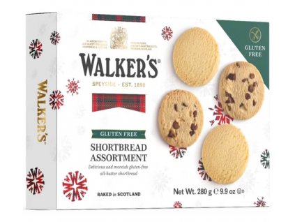 Máslové sušenky bez lepku 280g - Shortbread Assortment  Delikatesy Sušenky