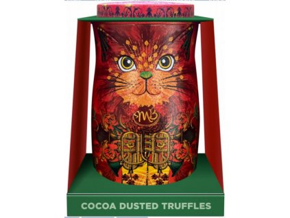 Truffle čokoládové 135g - Orange Angelical Cat Tin  Delikatesy Čokoláda