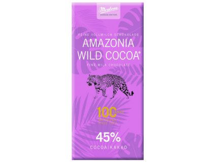 Čokoláda 100g - Mléčná 45% Amazonie Delikatesy Čokoláda