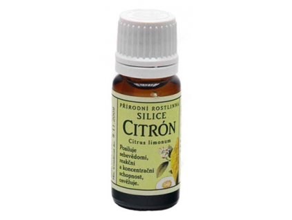 Přírodní rostlinná silice 10ml - Citron Bytové vůně Vonné oleje