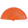 Dřevěný vějíř vyřezávaný 23cm - Oranžový Vějíře Vějíře jednobarevné