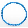 Náramek tromlovaný 0,4cm - Achát modrý světlý Šperky Náramky z kamenů