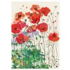 Přání 00889 - 13x18cm, zlatotisk - Red Field Poppies Přání Příroda Květiny