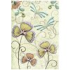Přání 00996 - 13x18cm, zlatotisk - Trojlístky vintage Přání Příroda Květiny