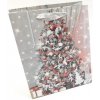 Taška z papíru s glitry 23x18cm - Vánoce II - 03 TIP na vánoční dárky Vánoční obaly