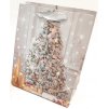 Taška z papíru s glitry 23x18cm - Vánoce II - 04 TIP na vánoční dárky Vánoční obaly