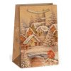 Taška z papíru 10x16cm - Natur 0066 TIP na vánoční dárky Vánoční tašky