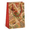 Taška z papíru 10x16cm - Natur 0057 TIP na vánoční dárky Vánoční tašky