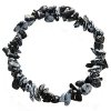 Náramek sekaný - Obsidián vločkový Šperky Náramky z kamenů