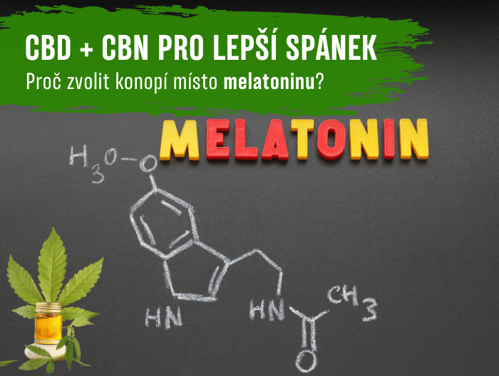 CBD + CBN: Proč zvolit konopí místo melatoninu pro lepší spánek?
