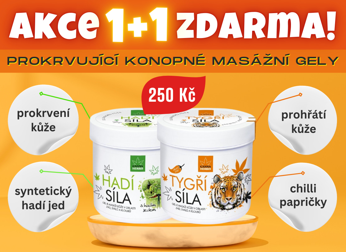 Akce 1+1 na hadí a tygří sílu