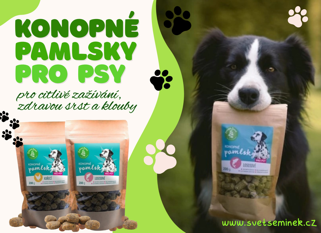 Konopné pamlsky pro psy