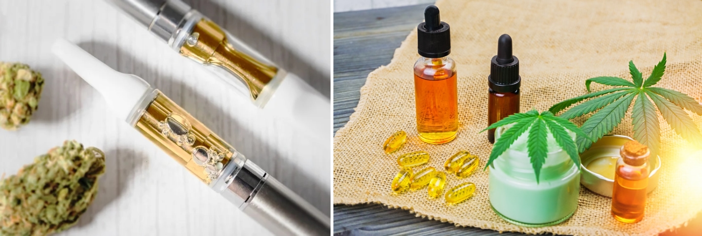 CBD produkty a vape