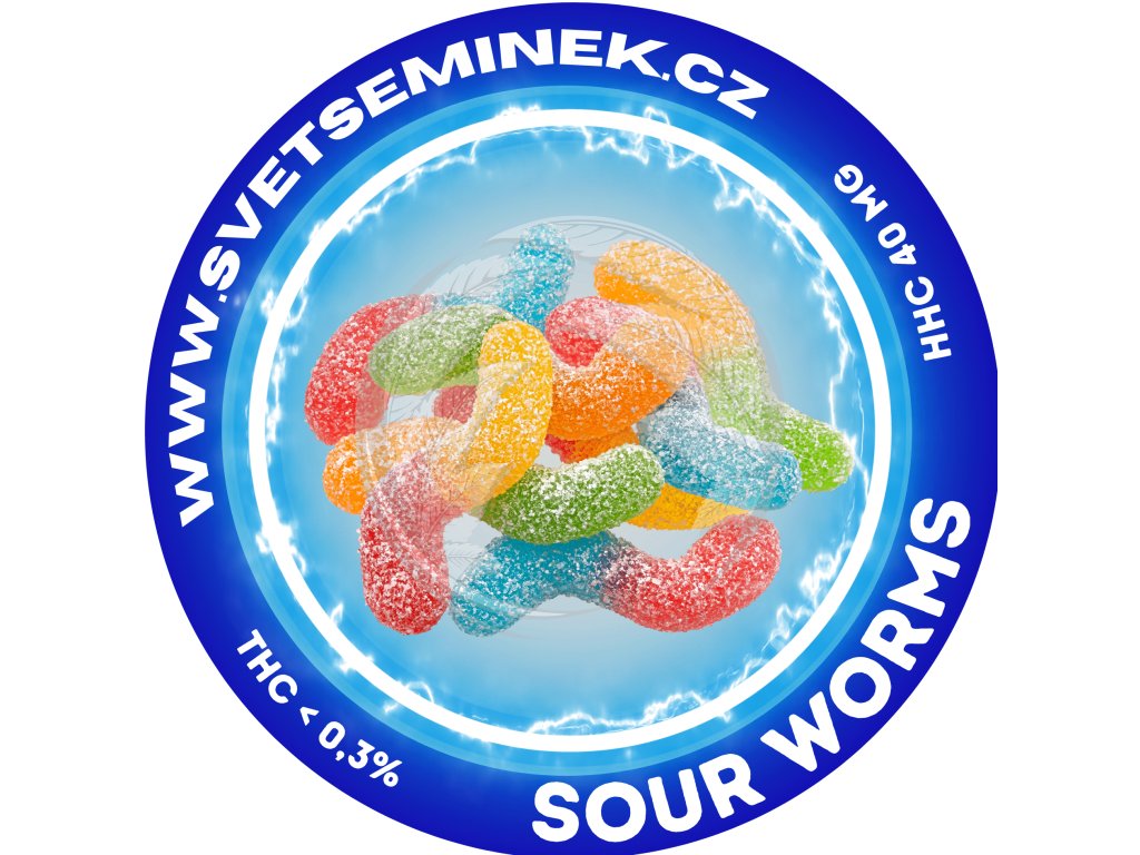 HHC Sour Worms gummies