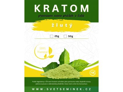 Žlutý Kratom - nano premium yellow