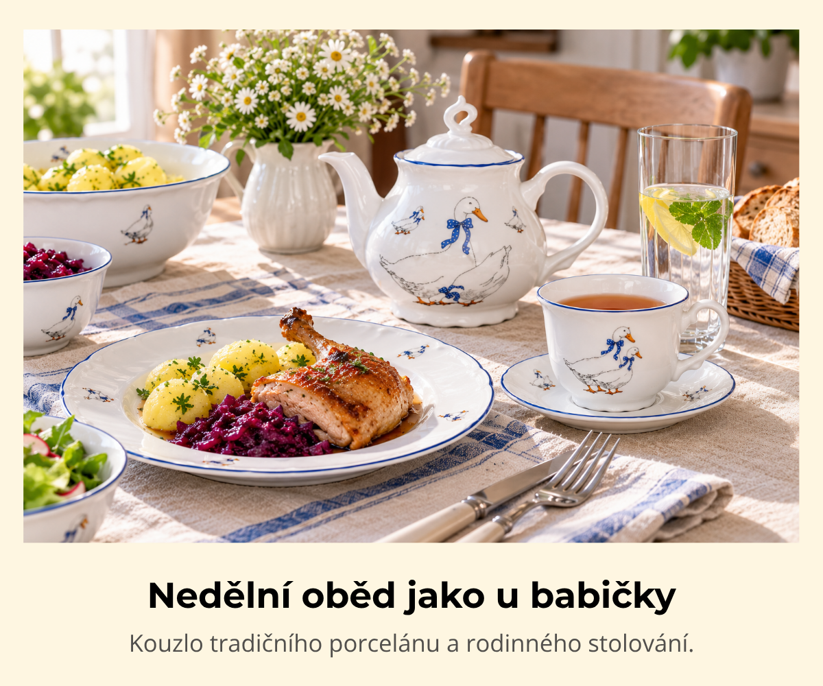 Nedělní oběd jako u babičky: Kouzlo tradičního porcelánu a rodinného stolování