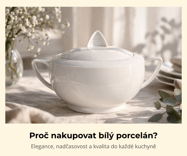 Proč nakupovat bílý porcelán?
