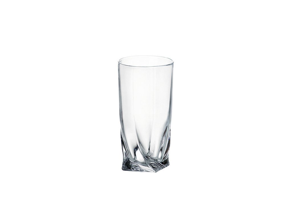 Crystalite Bohemia QUADRO sklenice na vodu, long drink 350 ml / 6 ks