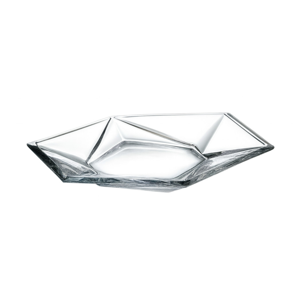 Crystalite Bohemia ORIGAMI skleněný talíř 220 mm
