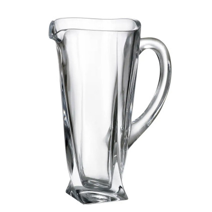 Crystalite Bohemia QUADRO skleněný džbán na vodu 1100 ml