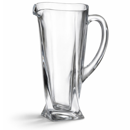 Crystalite Bohemia QUADRO skleněný džbán na vodu 1100 ml