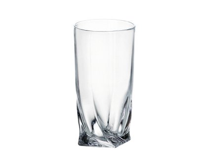 Crystalite Bohemia QUADRO sklenice na vodu, long drink 350 ml / 6 ks