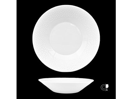 Thun 1794 MOSAIC talíř hluboký bílý 220 mm