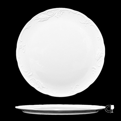 Thun 1794 TULIP talíř dortový bílý 310 mm, II. jakost