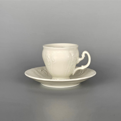 Thun 1794 BERNADOTTE šálek espresso s podšálkem ivory 90 ml
