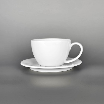 Thun 1794 CARLO šálek cappuccino s podšálkem bílý 350 ml, II. jakost