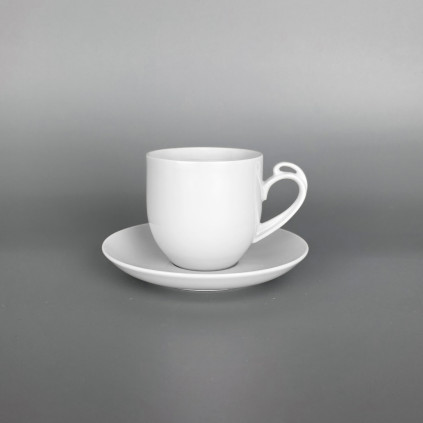 Thun 1794 CLEA šálek lungo s podšálkem bílý 160 ml, II. jakost