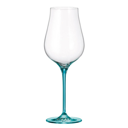 Crystalite Bohemia LIMOSA STEM sklenice na bílé víno 400 ml / 6 ks