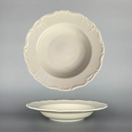 Thun 1794 MARIE LOUISE talíř hluboký ivory 230 mm, II. jakost