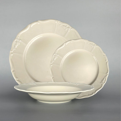 Thun 1794 MARIE LOUISE talířová souprava ivory 18 dílná, II. jakost