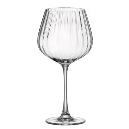 Crystalite Bohemia COLUMBA OPTIC sklenice na červené víno 640 ml / 6 ks