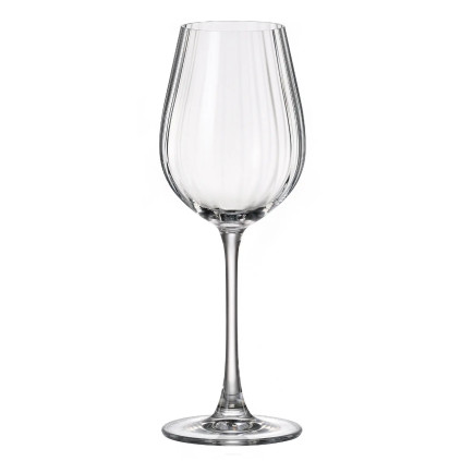 Crystalite Bohemia COLUMBA OPTIC sklenice na bílé víno 400 ml / 6 ks