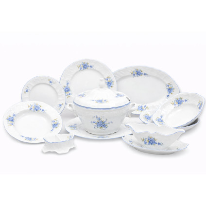 Thun 1794 BERNADOTTE jídelní souprava pomněnka 25 dílná