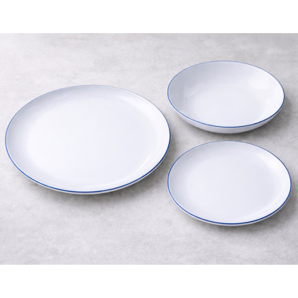 Thun 1794 TOM COUP talířová souprava modrá linka 18 dílná