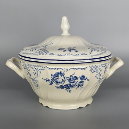 Thun 1794 BERNADOTTE polévková mísa ivory modré květy 2500 ml