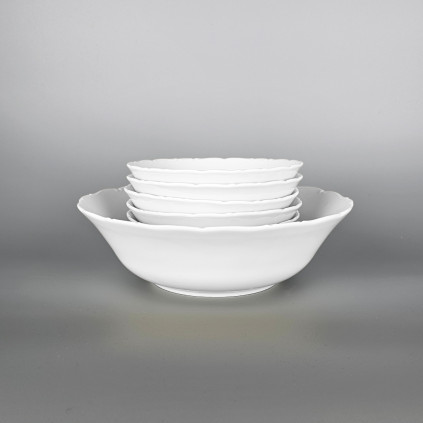 Thun 1794 OPHELIA salátová souprava bílá 7 dílná